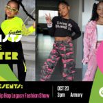 three young Black girls wearing stylish outfits and posing