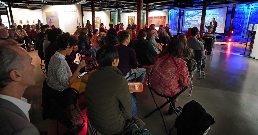 A full audience