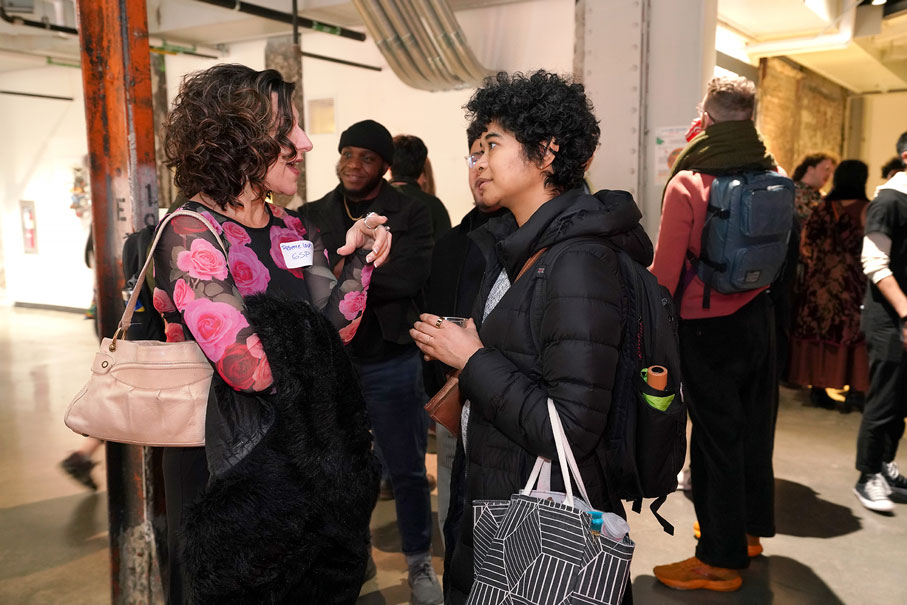 Guests mingle