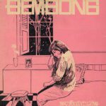 Pink sheet music cover with an illustration of a woman sitting on her bed, missing her man.